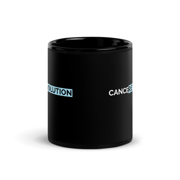 Black Glossy Mug with Double Logo - Image 3