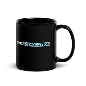 Black Glossy Mug with Double Logo
