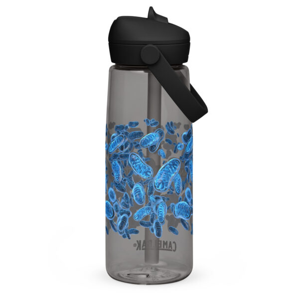 Flip straw water bottle. CamelbaK with custom mitochondria and Logo. - Image 4