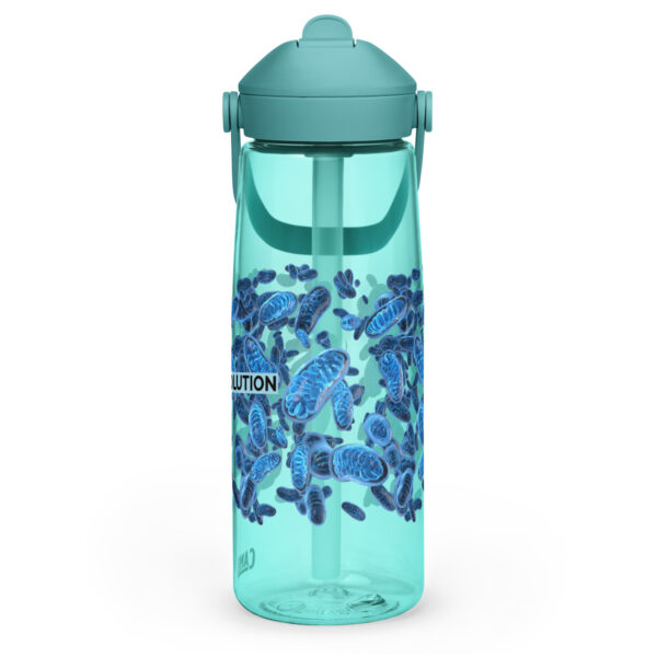 Flip straw water bottle. CamelbaK with custom mitochondria and Logo. - Image 9