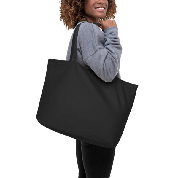 Large organic tote bag. Logo with Mitochondria Splash - Image 3